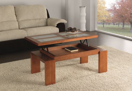 Table basse convertible bois
