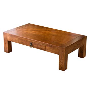 Table basse bois massif ancienne