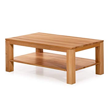 Table basse coeur bois
