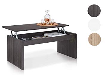 Table basse avec plateau relevable wenge