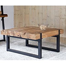 Petite table basse bois et metal