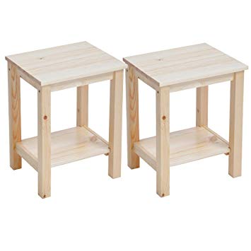 Table de chevet basse bois