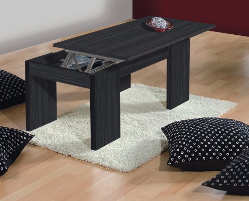 Table basse plateau relevable grise