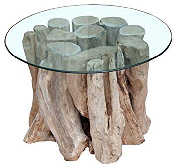 Table basse ronde bois flotte