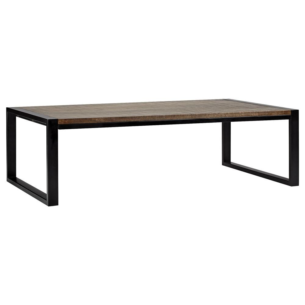 Table basse en bois avec pied metal