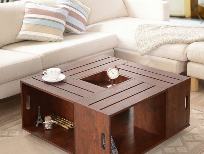 Table basse design wenge