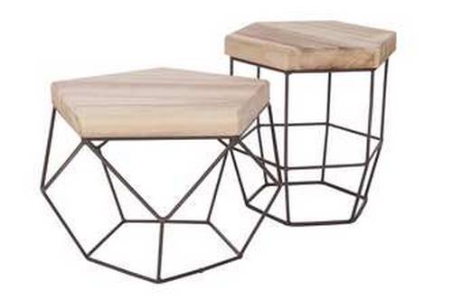 Table basse en métal scandinave