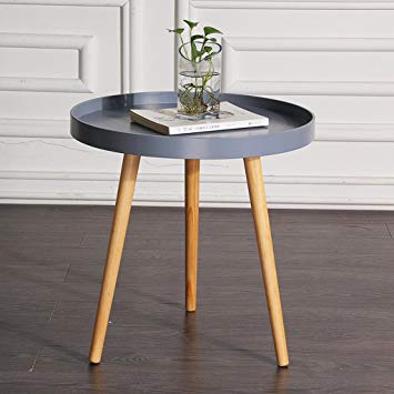 Table basse ronde bois rebord