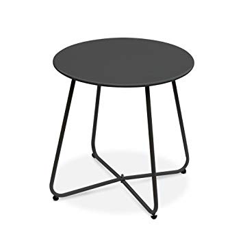 Table basse ronde acier
