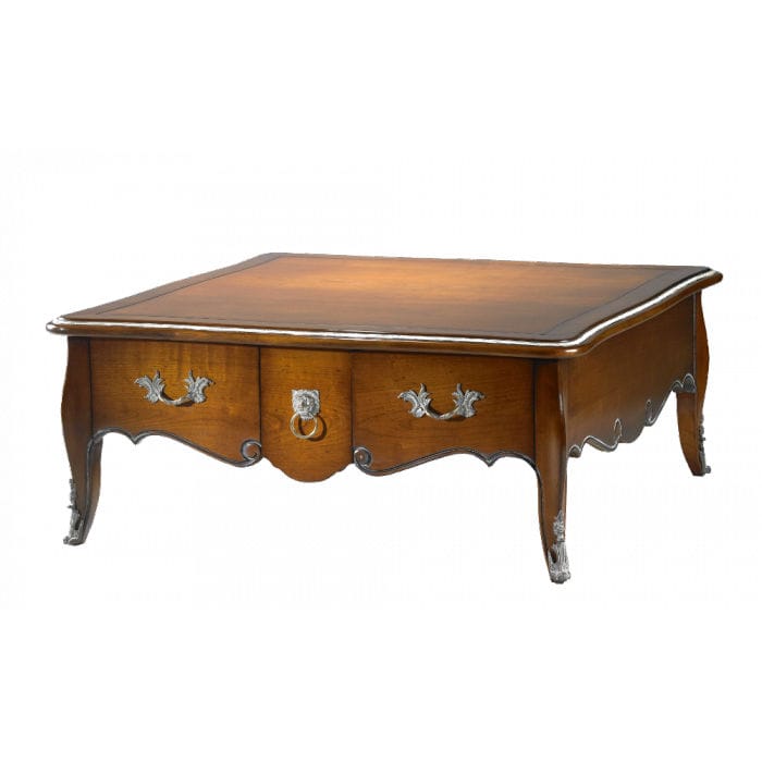 Table basse bois style louis xiv