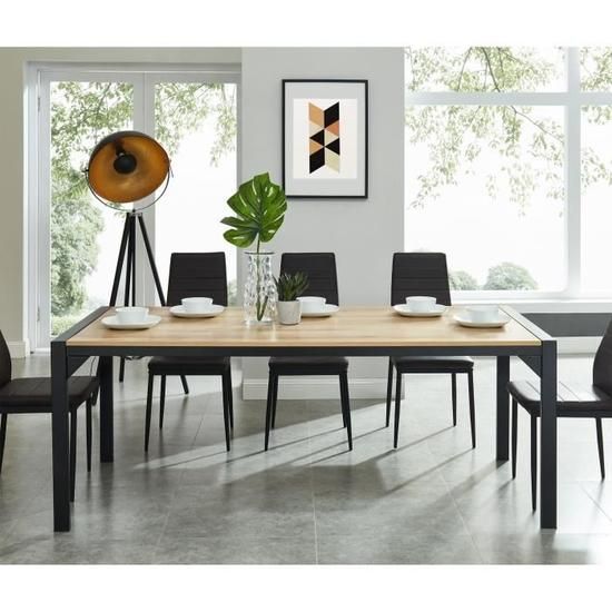 Table basse moderne plaqué bois texas