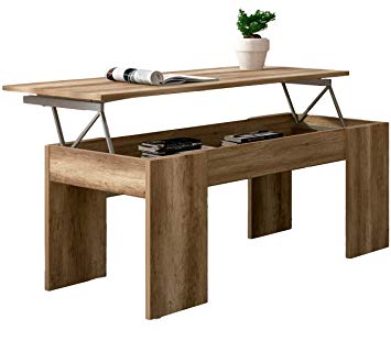 Couleur de table basse en bois