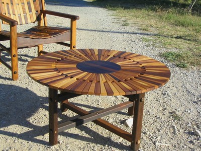 Salon de jardin bois table basse
