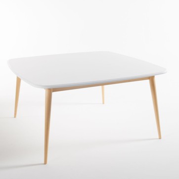 Table basse bois carré scandinave