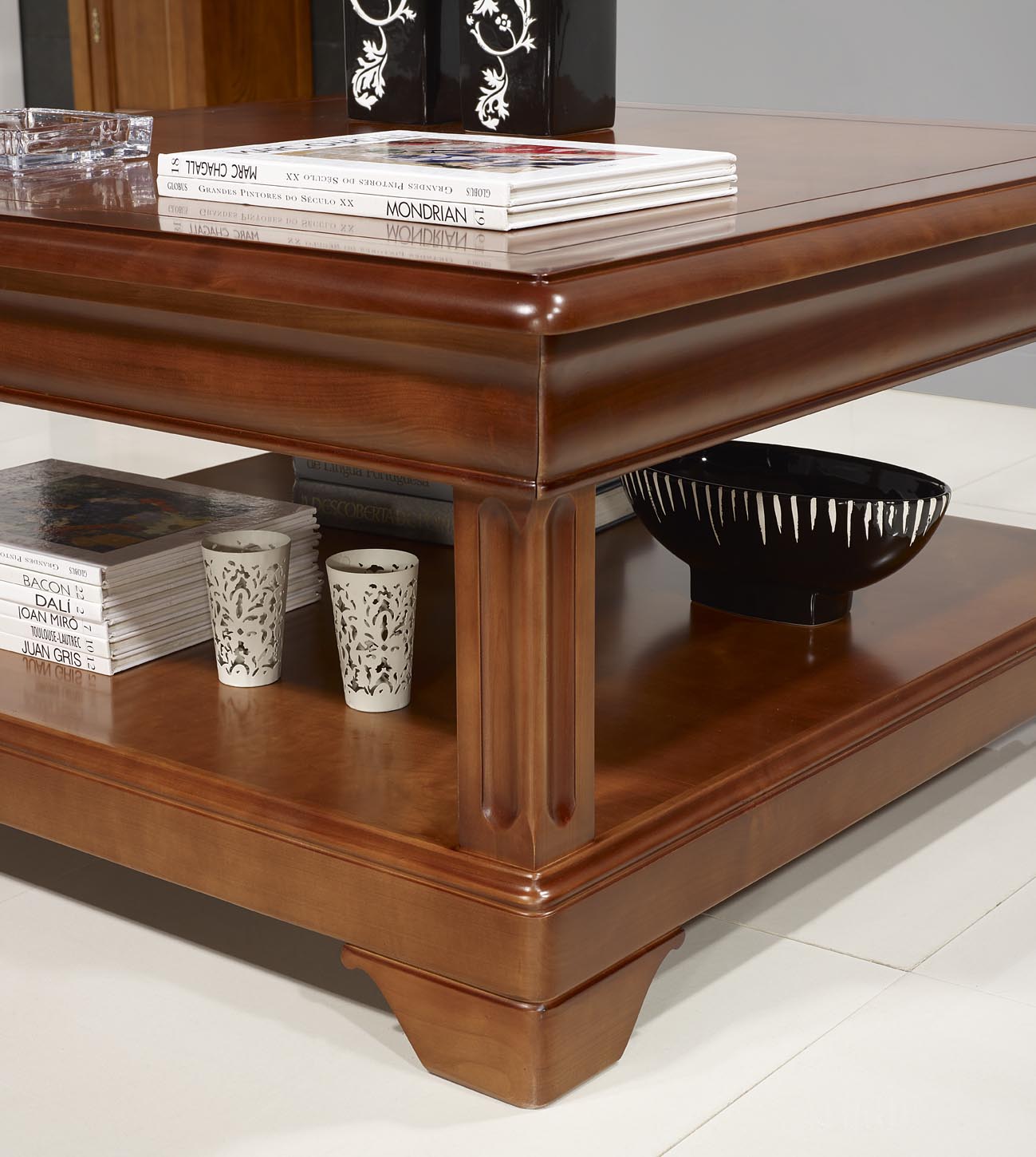 Table basse en bois louis philippe