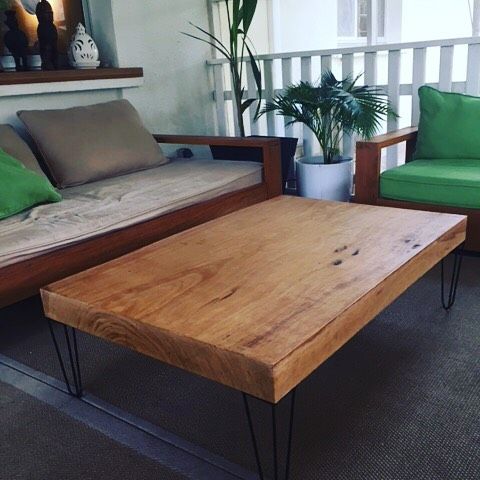 Table basse bois épais