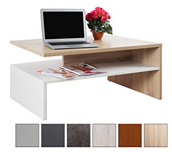Table basse carree design bois