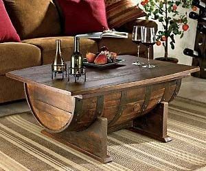 Table basse bois jack daniels