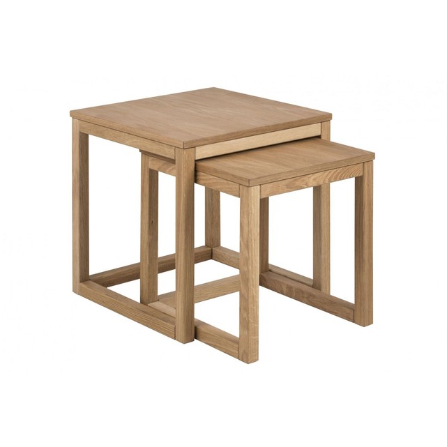 Table basse carre bois clair