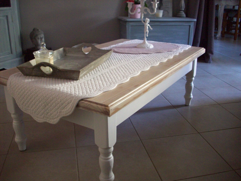 Relooker table basse bois