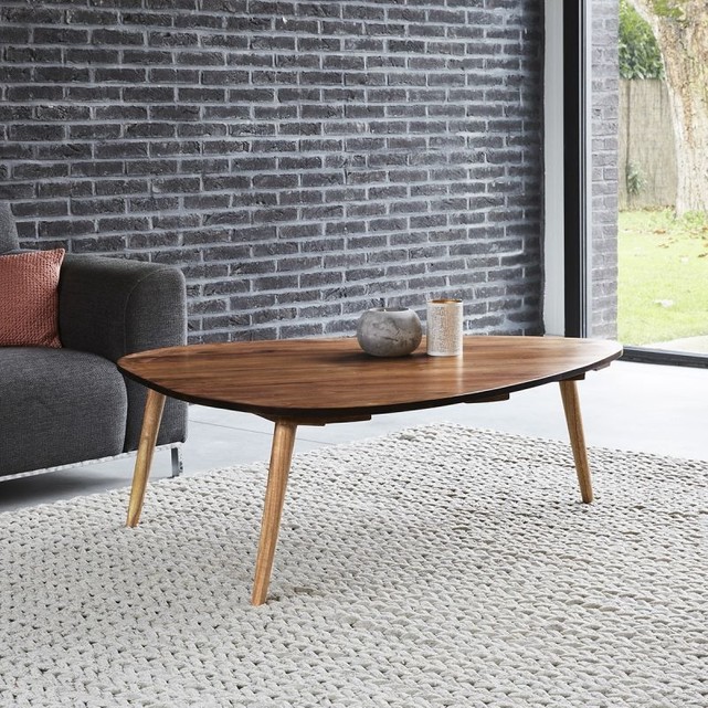 Table basse bois de mindi