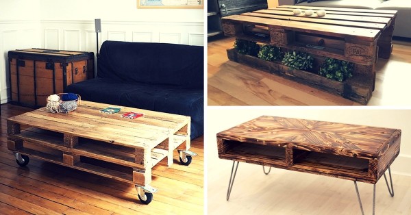 Table basse en bois pratique