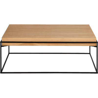 Table basse galet bois