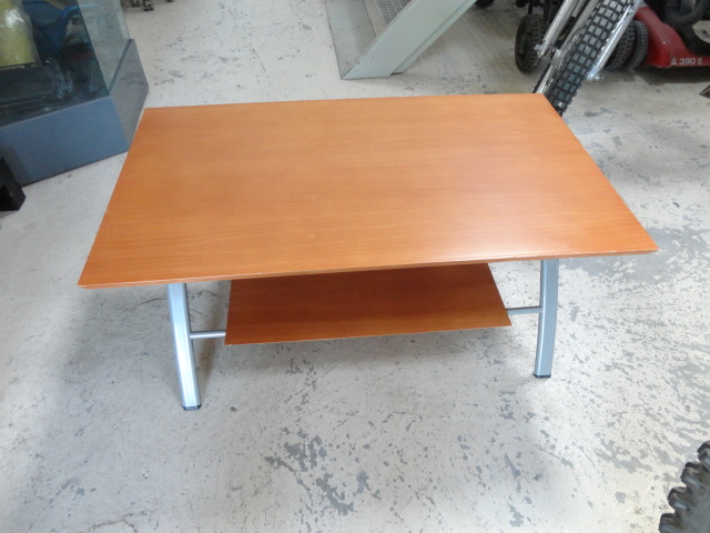 Table basse bois et alu