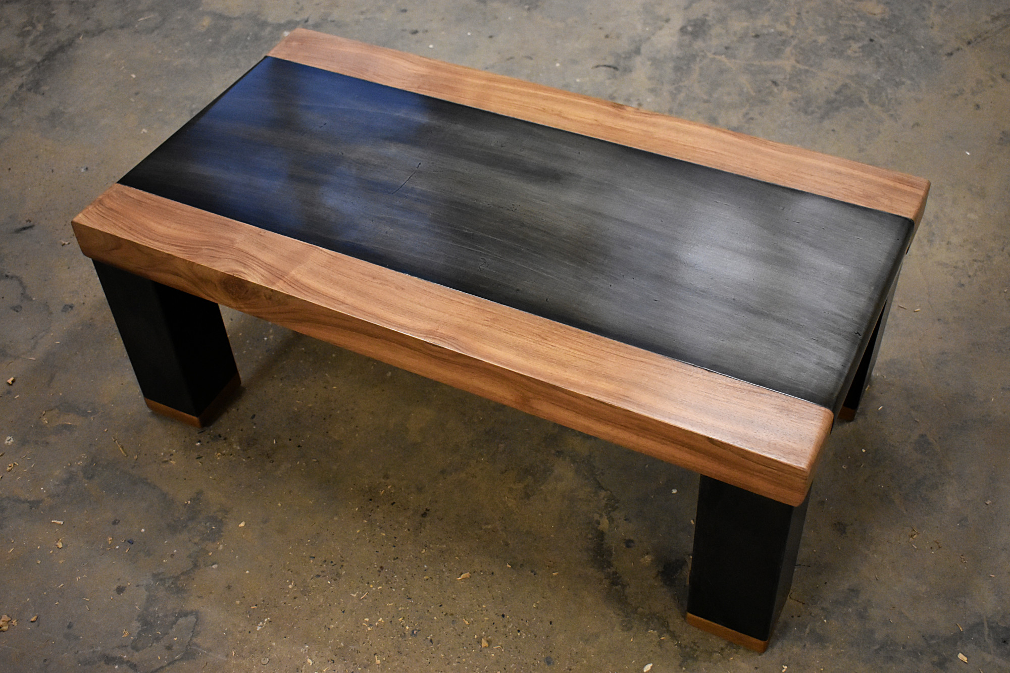 Table basse bois plié