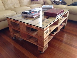 Patron table basse palette