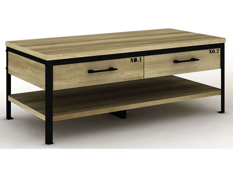 Table basse en bois massif conforama
