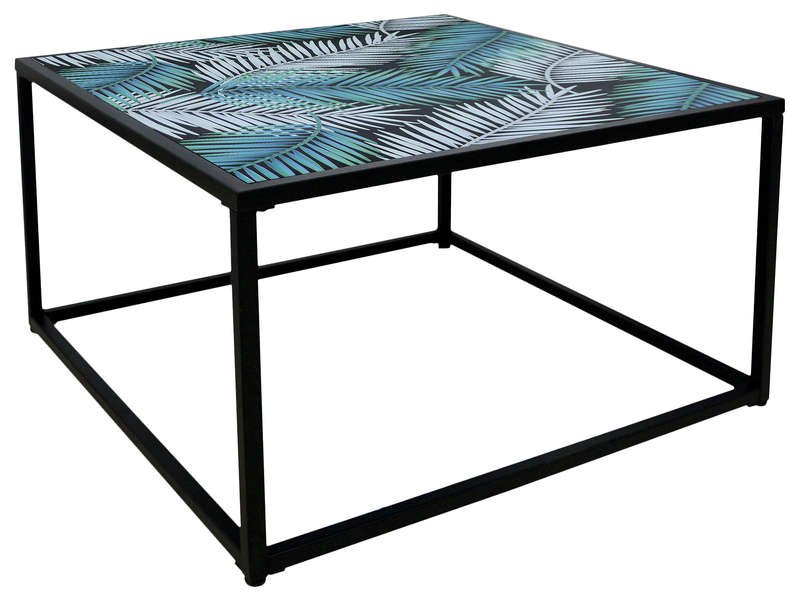 Table basse bois et metal conforama