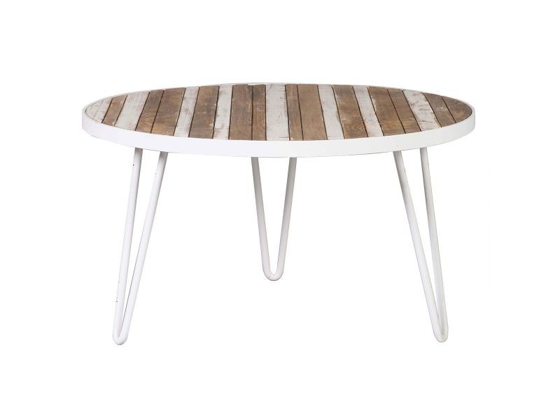 Table basse ronde bois conforama