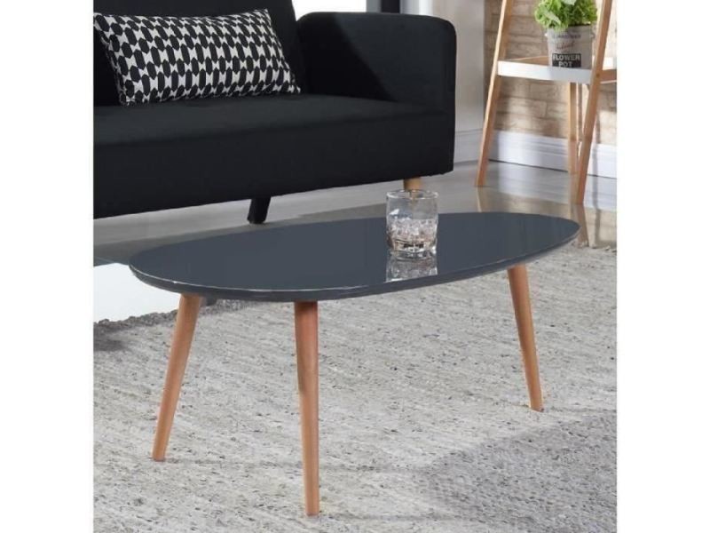 Stone table basse scandinave laquée
