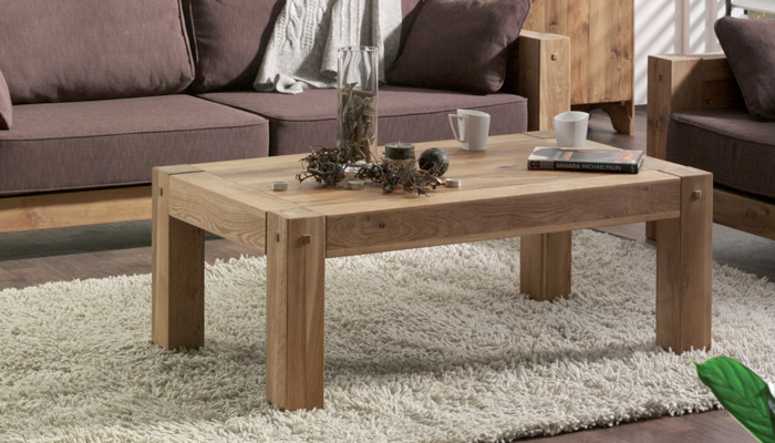 Table basse chene massif scandinave
