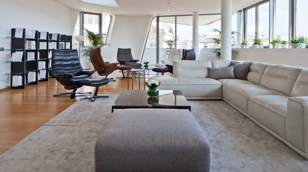 Table basse design forme galet