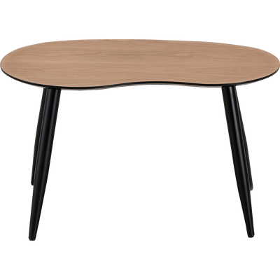 Table basse gigogne bois pied noir