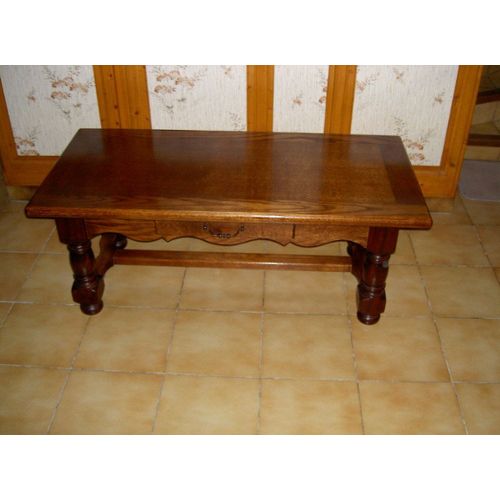 Table basse bois chene massif