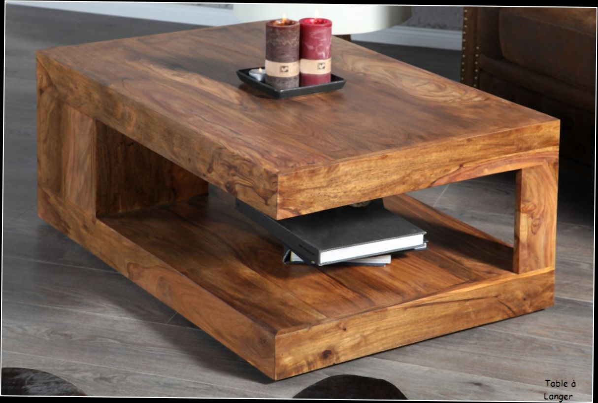 Table basse moderne en bois