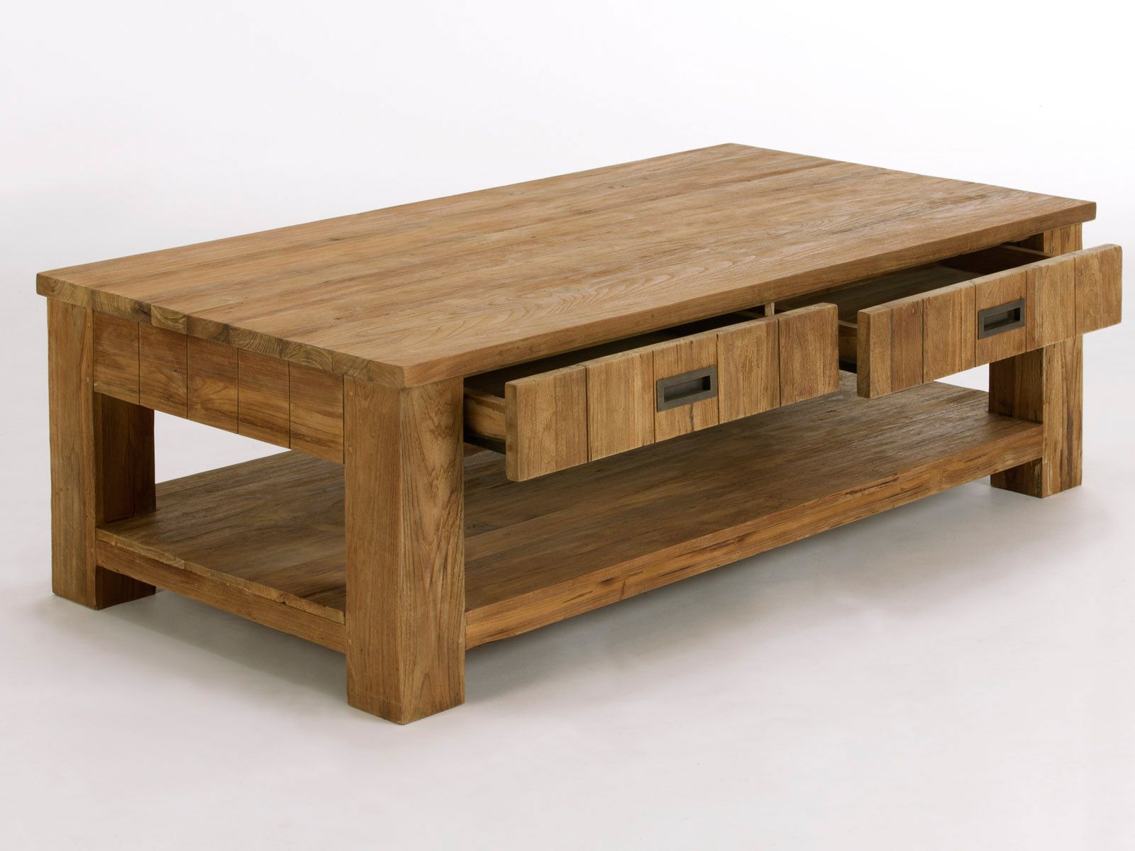 Table basse salon bois massif occasion