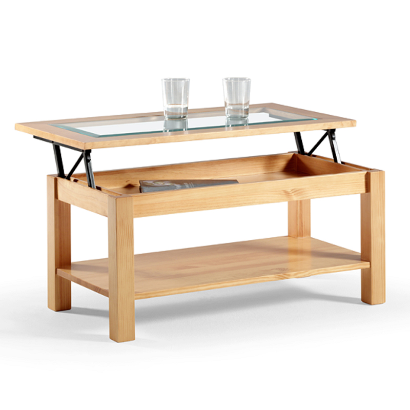 Table basse relevable sur mesure
