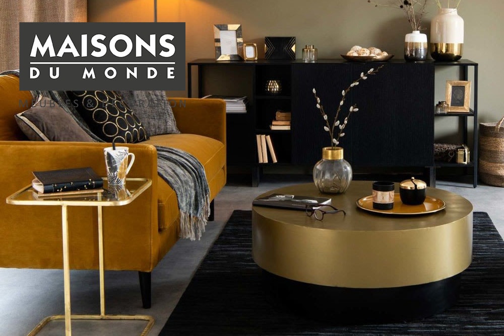 Maison du monde table basse bois sheesham