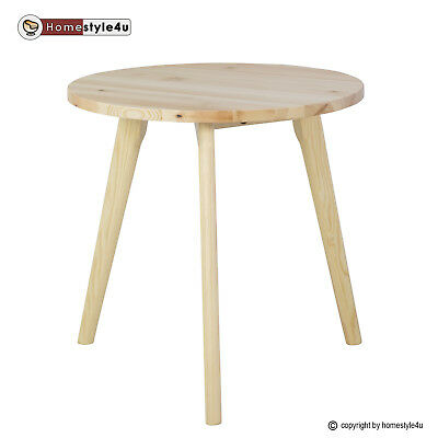 Table basse bois naturel ronde