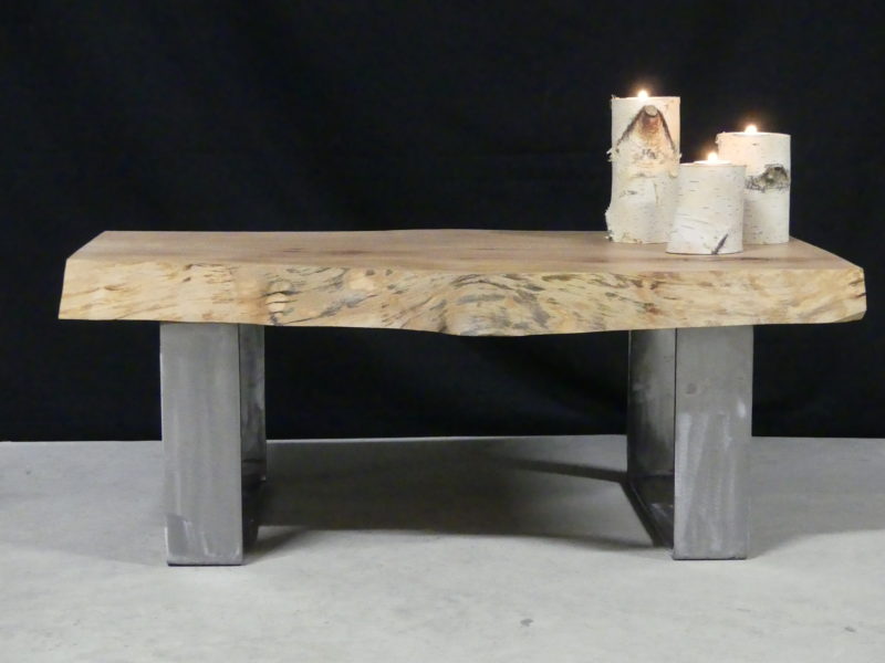 Table basse artisanale bois