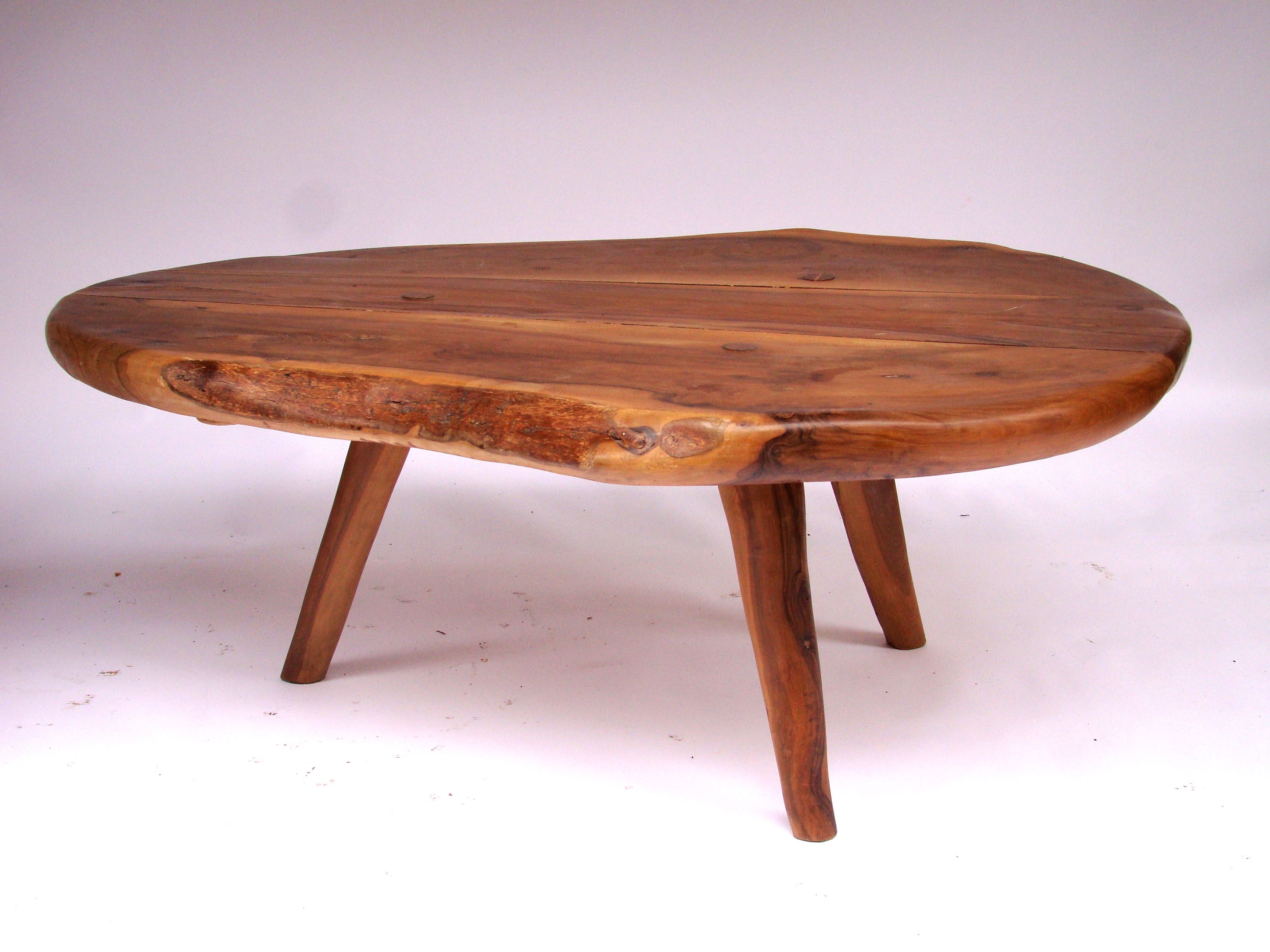 Table basse bois olivier