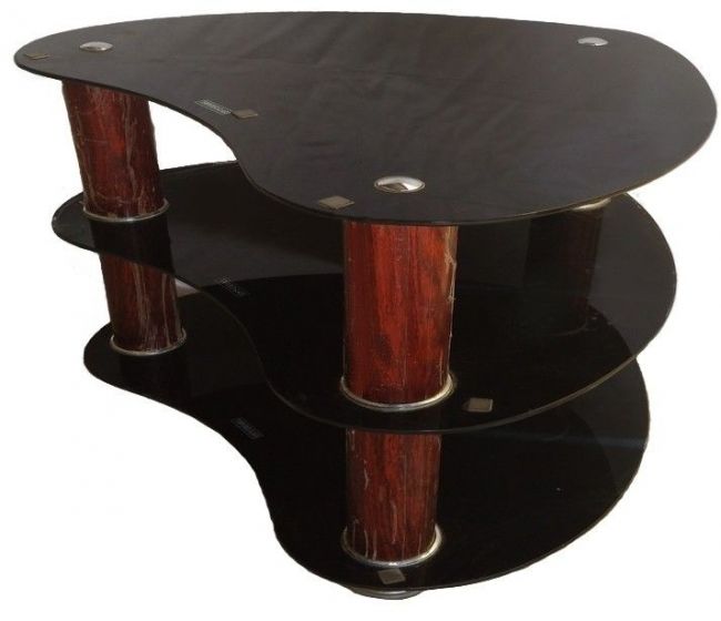 Table basse coeur bois