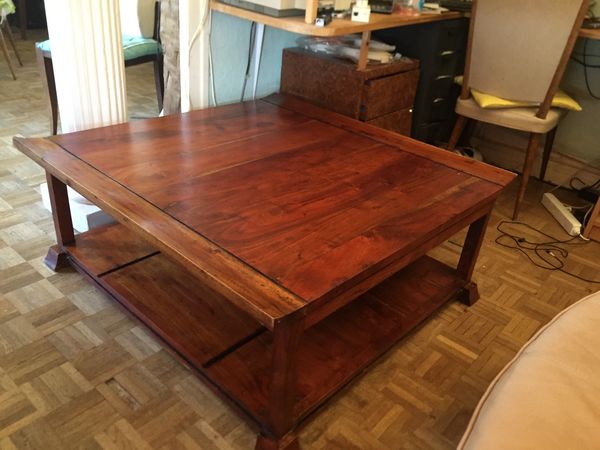 Bois et chiffons table basse