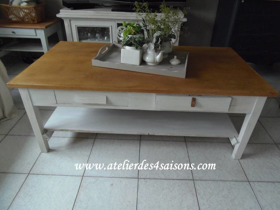 Table basse ancienne bois