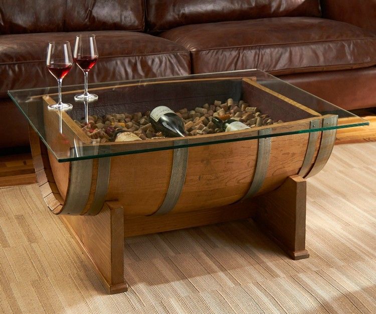 Table basse artisanale en bois