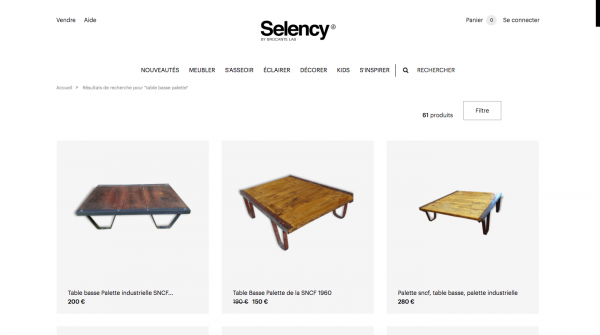 Acheter une table basse en palette